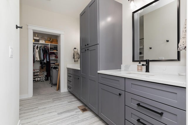 bathroom featuring vanity