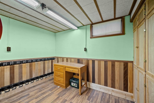 miscellaneous room featuring wood-type flooring