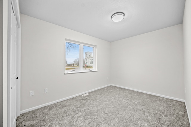 view of carpeted empty room