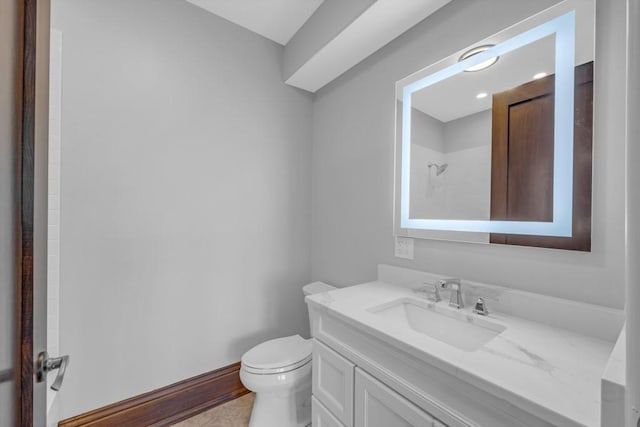 7217 NW 107th St, Johnston, IA 50131 - bathroom with toilet, vanity, and a shower