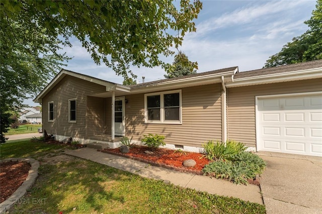 ranch-style house with a garage