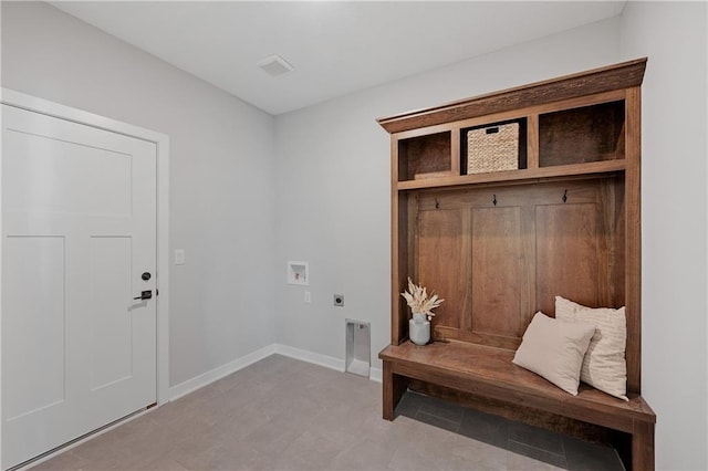 mudroom featuring baseboards