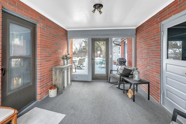 view of sunroom / solarium