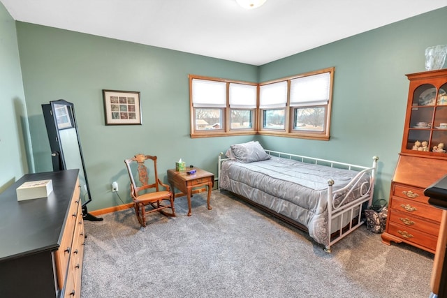 bedroom with carpet floors