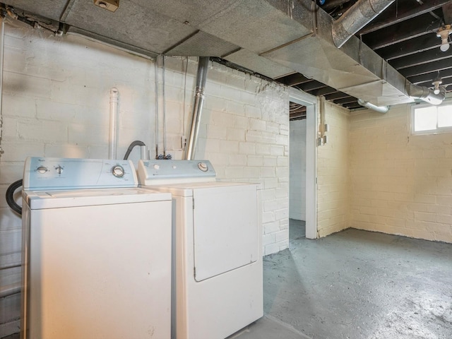 laundry area featuring separate washer and dryer