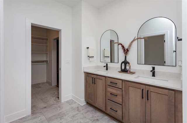 bathroom featuring vanity