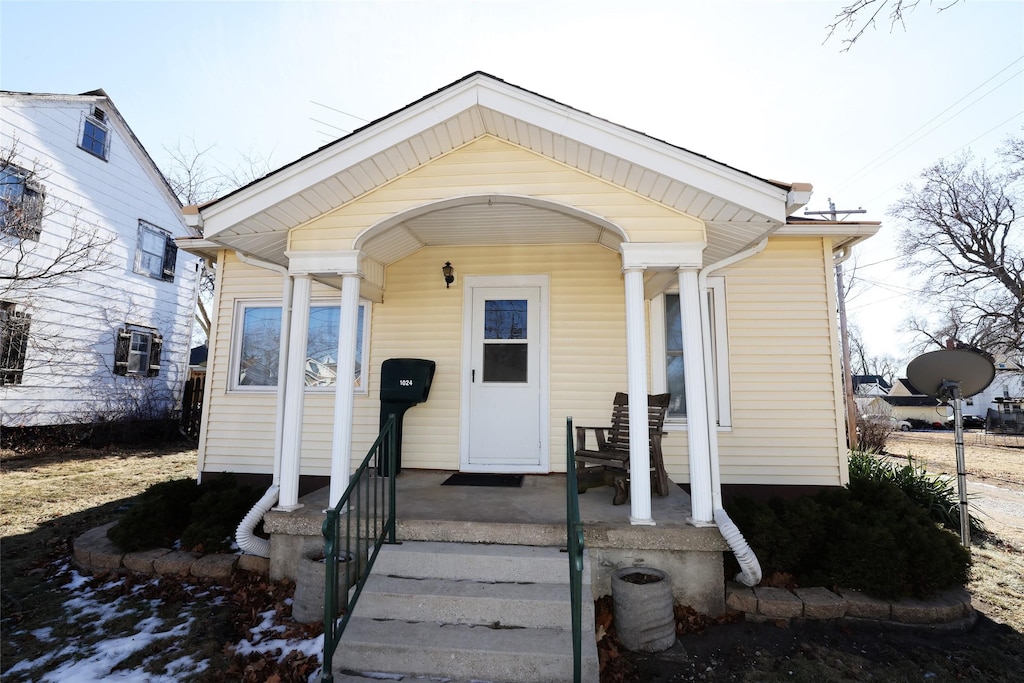 view of bungalow-style home