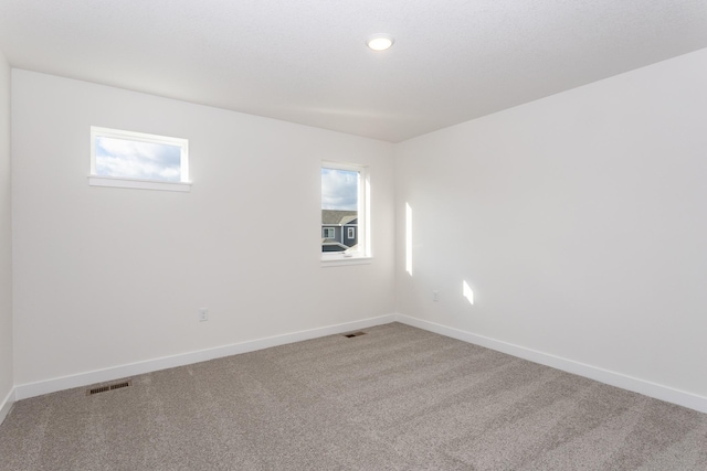 view of carpeted empty room