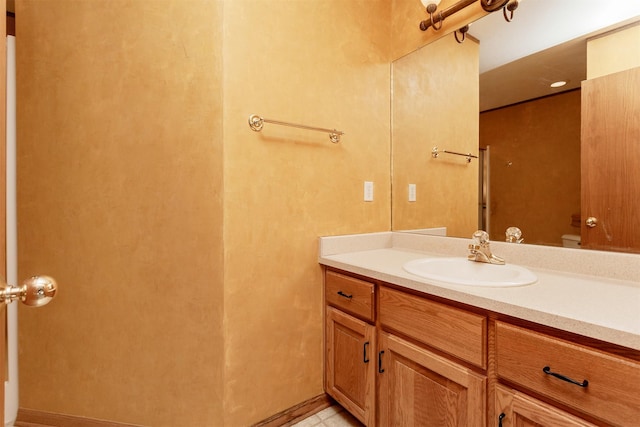 bathroom featuring vanity