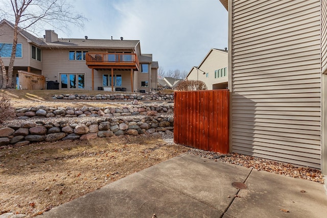 rear view of house with a patio area