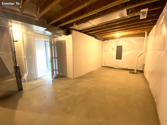 1677 20th Ave SE, Altoona, IA 50009 - unfinished below grade area with electric panel