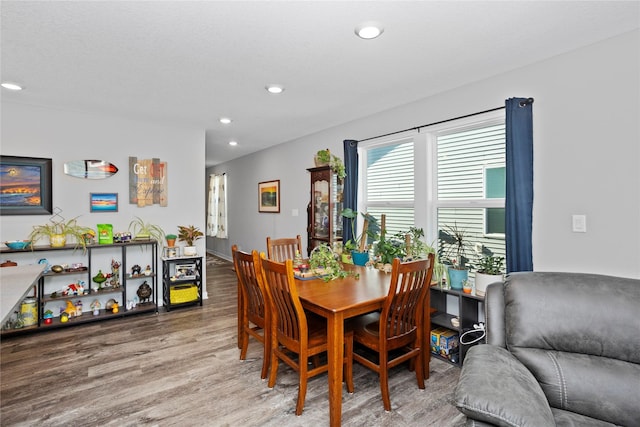 dining room featuring hardwood / wood-style floors