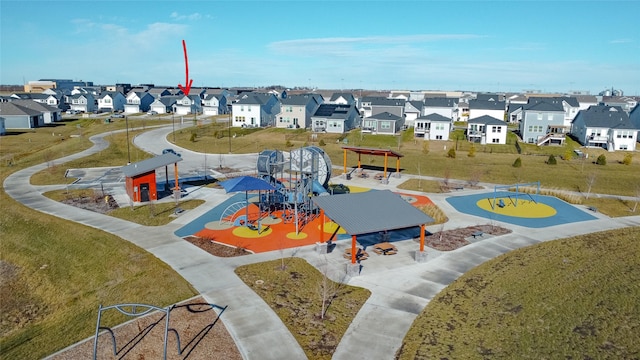 view of home's community with a playground