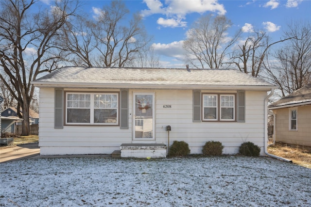 view of bungalow