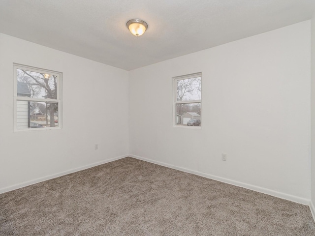 spare room with carpet floors