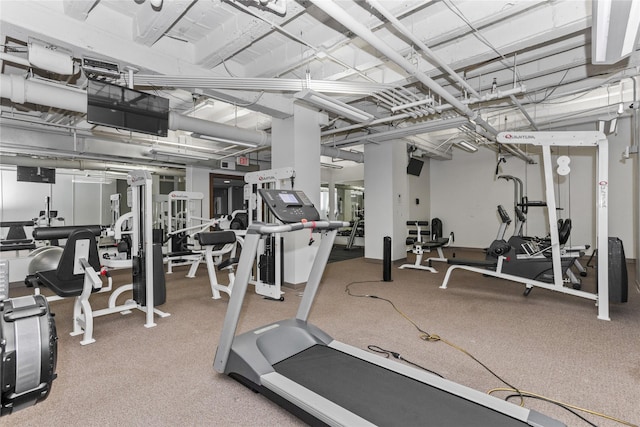 view of exercise room