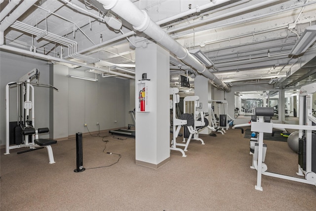 view of exercise room