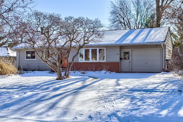 ranch-style house with a garage