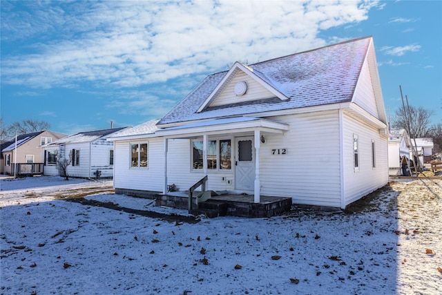 view of bungalow