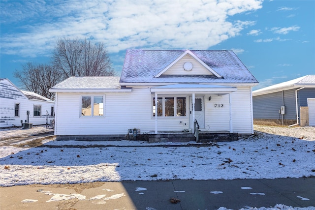 view of bungalow