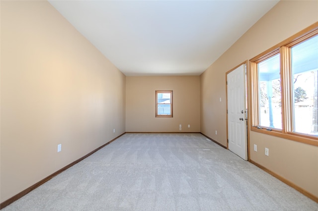 view of carpeted empty room