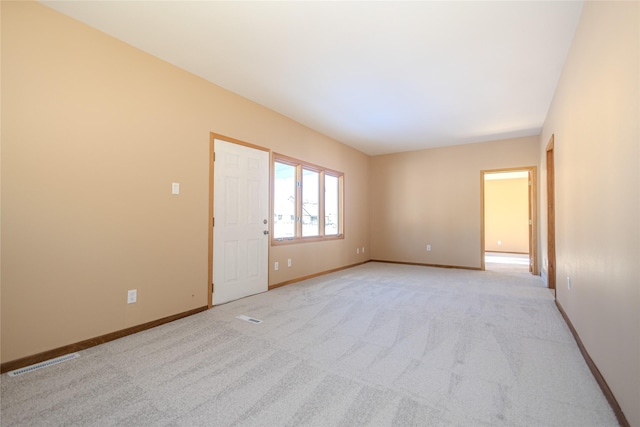 view of carpeted empty room