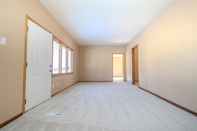 view of carpeted empty room