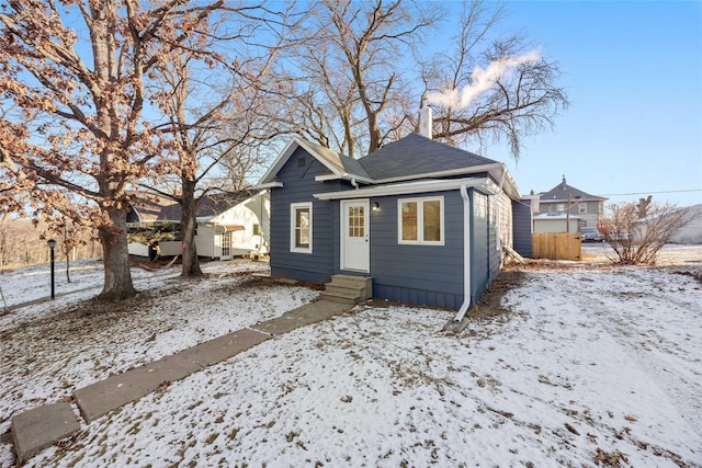 view of bungalow-style home