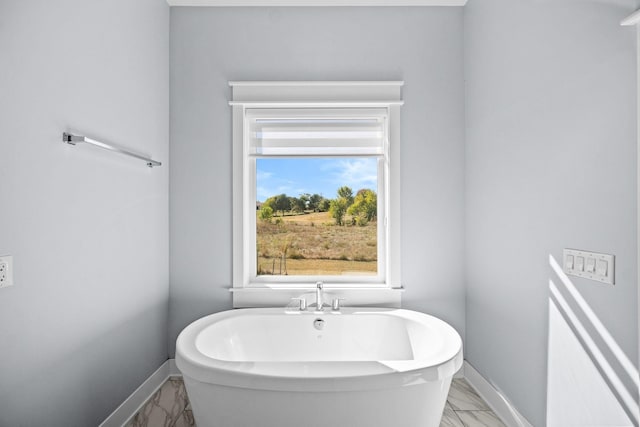 bathroom with a bathtub