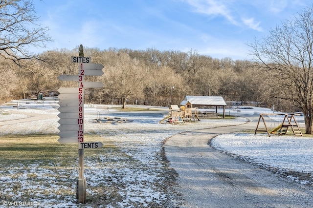 surrounding community featuring a playground