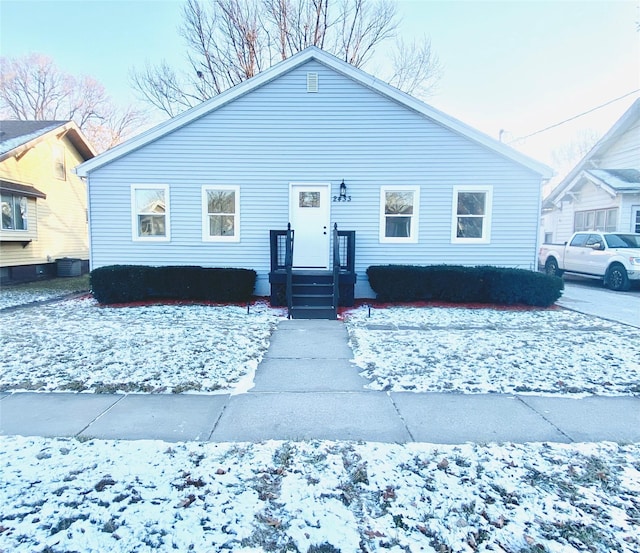 view of bungalow