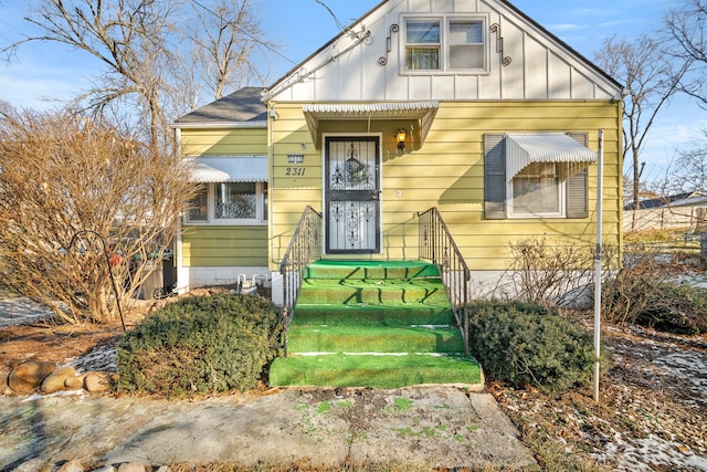 view of bungalow-style home