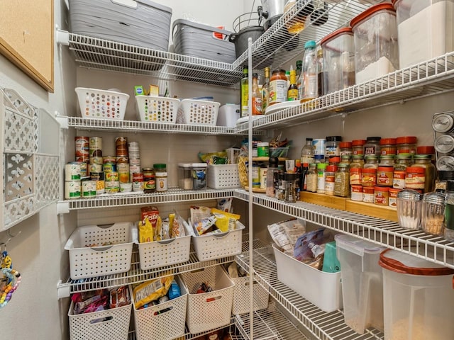 view of pantry