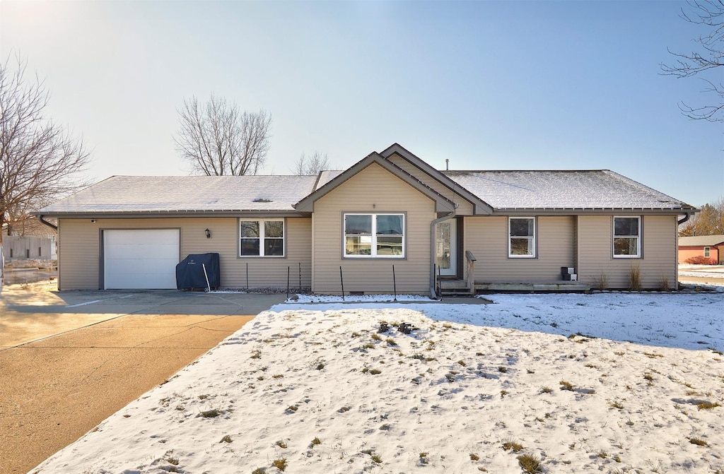 ranch-style house with a garage