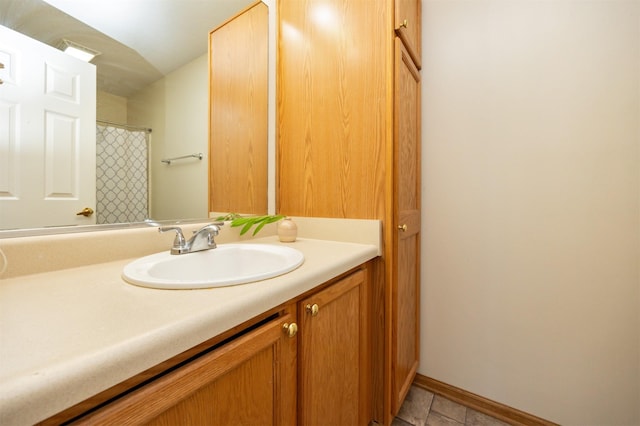 bathroom featuring vanity