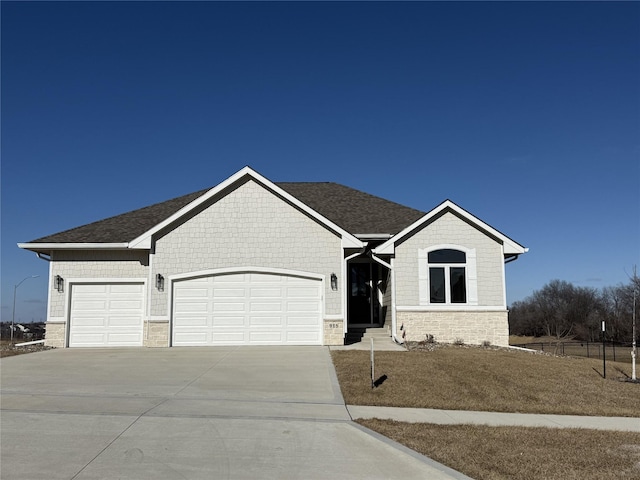 view of front of home featuring a garage