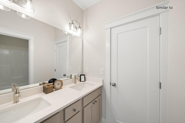 bathroom featuring vanity