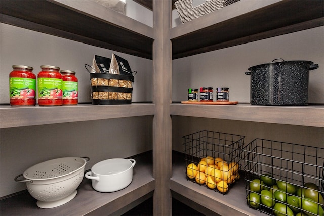 view of pantry