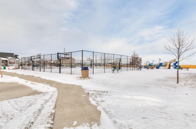 view of home's community with a playground