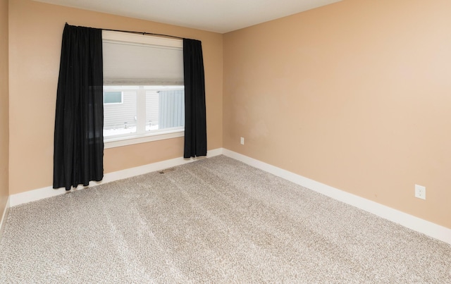 view of carpeted empty room