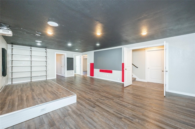 interior space featuring dark hardwood / wood-style flooring