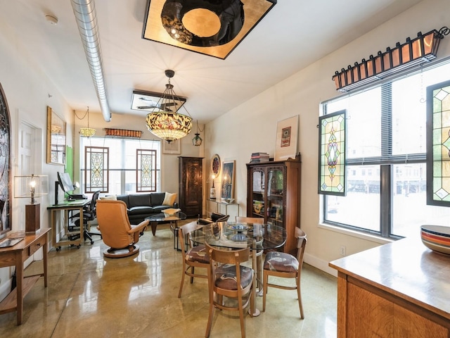 dining area with a healthy amount of sunlight