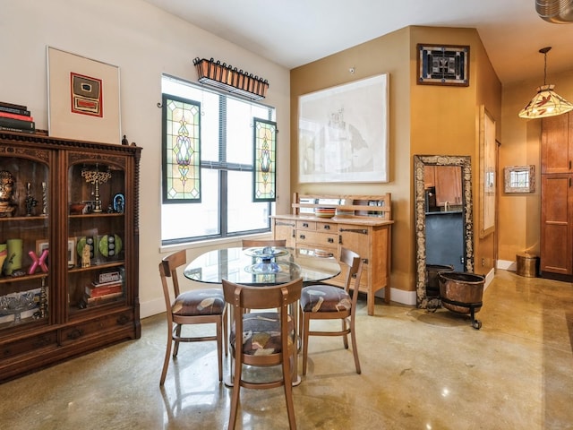 view of dining area