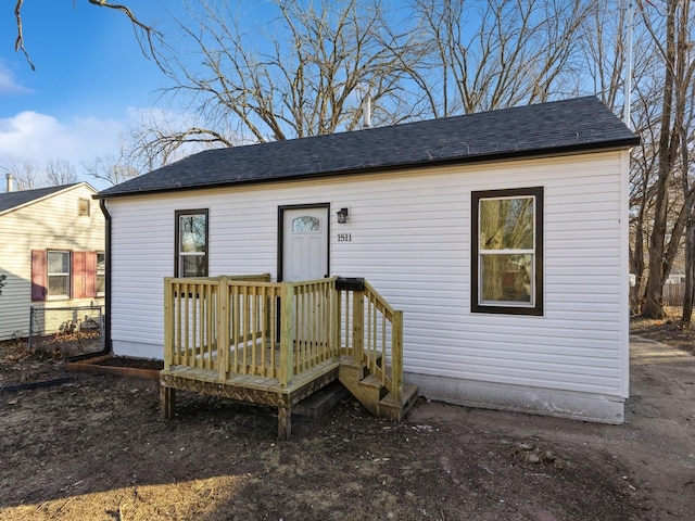 view of rear view of property