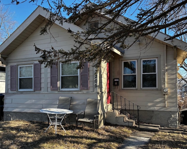 view of bungalow-style home