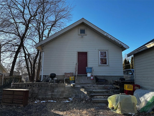 view of back of property