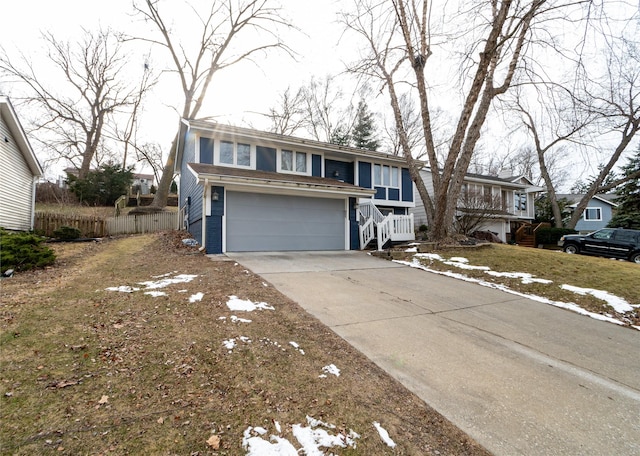 view of front of house featuring a garage