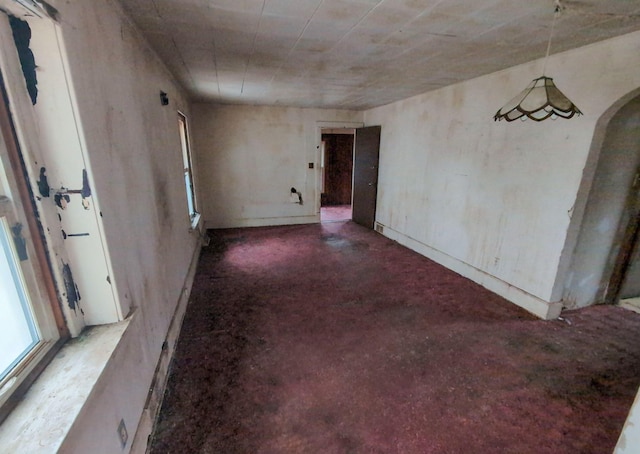 view of carpeted empty room