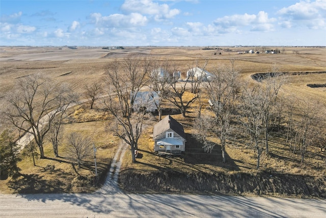 bird's eye view featuring a rural view