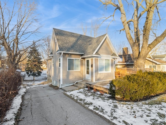 view of bungalow-style house